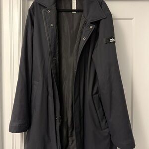 Alo Signature Overcoat - Black